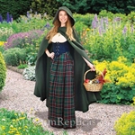 Medieval Cotton Cross Over Hooded Cloak  101724