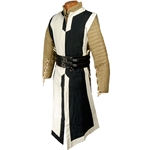 Medieval Tabard Black and Off White