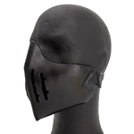 Leather Mempo Mask Black