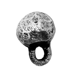 Pewter Medieval Ball Shank Button - Set of 10
