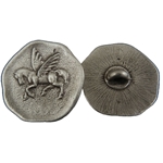 Pegasus Pewter Button 107.0692