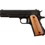 Replica M1911A1 Black Finish Light Wood Grips Government Automatic Pistol Non-Firing Gun