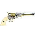 Classic M1851 Navy Revolver Gold - Nickel Non Firing 24-221503