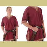 Viking Shirt, Burgundy, XL Tunic