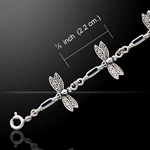 Dragonfly Link Silver Bracelet 52-TBG704
