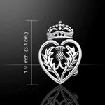 Celtic Thistle Silver Pin 52-TBR184