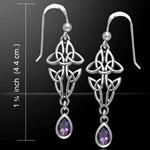 Celtic Knotwork Silver Earrings 52-TER120
