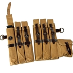 German MP 38/40 Afrika Korps Canvas Pouches - WWII Repro