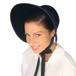 Black Felt Bonnet Adult