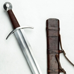 Knightly Arming Sword with adjustable hanging scabbard