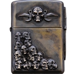 Bastinelli Creations - Skulls Zippo Lighter Double