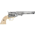 Colt 1851 Revolver Engraved Model Nickel Non-Firing FD1040B