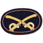 1851 Cavalry Cap Badge Crossed Sabers ON1551