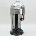 Nasal Bar Spangenhelm with Aventail – 20 Gauge,Spangenhelm with Chainmail Aventail Ready For Use RFU737