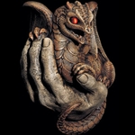 Hand-Held Dragon Wall Sconce Left WE-3003-L