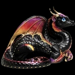 The Lap Dragon Sculpture Black Gold 512-BG