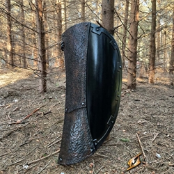 Raider Shield - LARP Foam - Rust Patina - 35 x 18 in