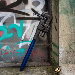 Spiked Monkey Wrench - LARP Foam - Blue
