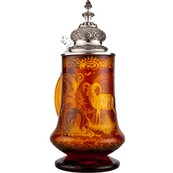 Amber Glass Ram Stein