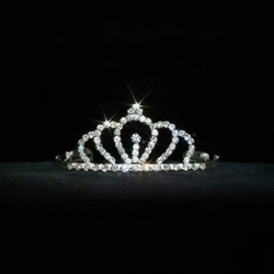 Sterling Silver Plated Dainty Crown Tiara with Side Combs – 1.75" Bridal, Princess & Pageant Hair Crown