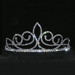 Fleur De Swirl Tiara - 2" 172-15465