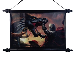 Dragon Slayer Art Scroll