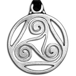 Celtic Spiral Pendant Necklace 121.0679