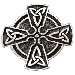 Celtic Cross Brooch with Trinity Knot 106.1448