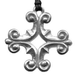 Ornate Greek Cross Pendant