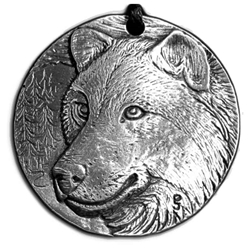 Wolf Pewter Pendant