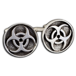 Zombie Biohazard Cufflinks