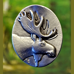 Moose Brooch Fine Pewter