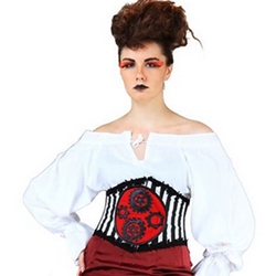 Steampunk Striped Underbust Corset  C1212