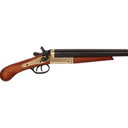 Old West Replica 1881 Street Howitzer Non-Firing Gun Brass Finish with Black Barrel 22-1113