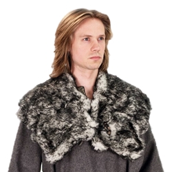 Wolf Fur Mantle - Faux Fur
