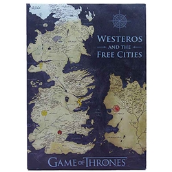 Game of Thrones Coloured Map Canvas Banner