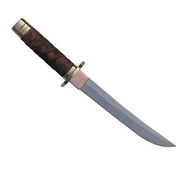 Braided Leather Samurai Tanto - Elite