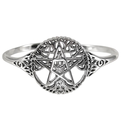Tree Pentacle Bracelet - Sterling Silver