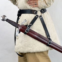Medieval Sword Belt - 14th to 15th Centuries - Black