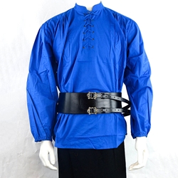 Dual-Buckle Pirate Waist Belt – Black