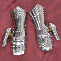 Medieval Mitten Gauntlets – 18 Gauge Steel