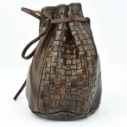 Viking Woven Leather Coin Pouch - AH6193