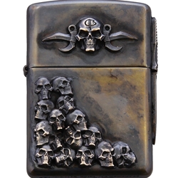 Bastinelli Creations - Skulls Zippo Lighter Double BAS231D