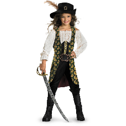 On Stranger Tides - Angelica Deluxe Child Costume