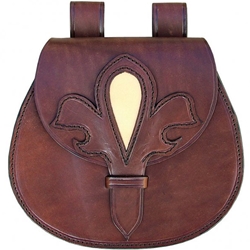 Late Medieval Leather Pouch GH0060