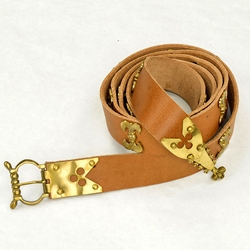 Chivalric Medieval Belt – Tan / Natural