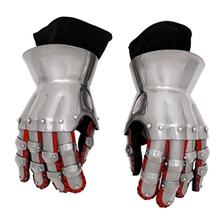 Medieval Hourglass Gauntlets, 14th century - 16 Gauge