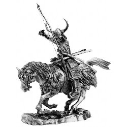Samurai Archer on Horseback Sculpture MESA009